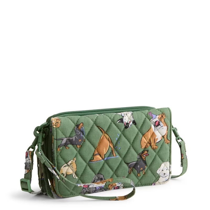 Vera Bradley Women's Outlet Cotton 3-in-1 Crossbody Bag Stamped Irises