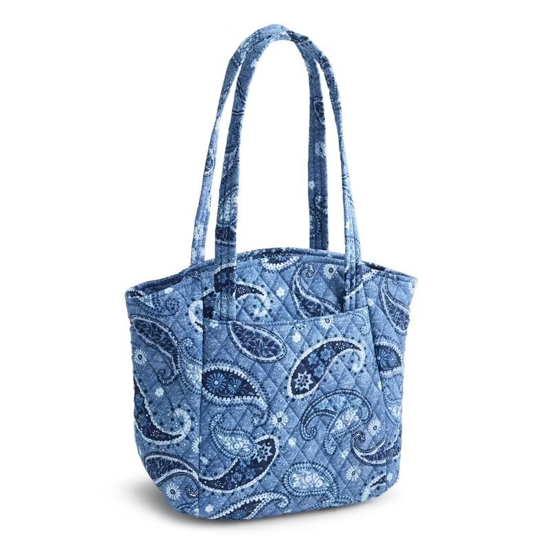 Vera Bradley Women's Outlet Cotton Glenna Satchel Purse Peacoat