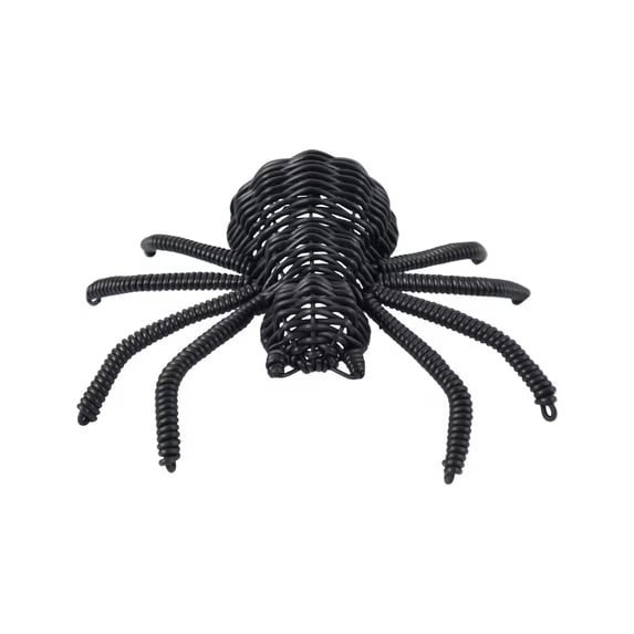 Woven Spider Decoration, Black, 8" x 7", Halloween by Way To Celebrate