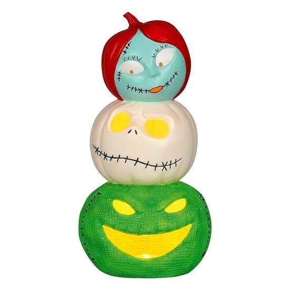 Seasons 18 in The Nightmare Before Christmas Light-Up Jack, Sally & Oogie Boogie Tabletop Decoration - Multicolored