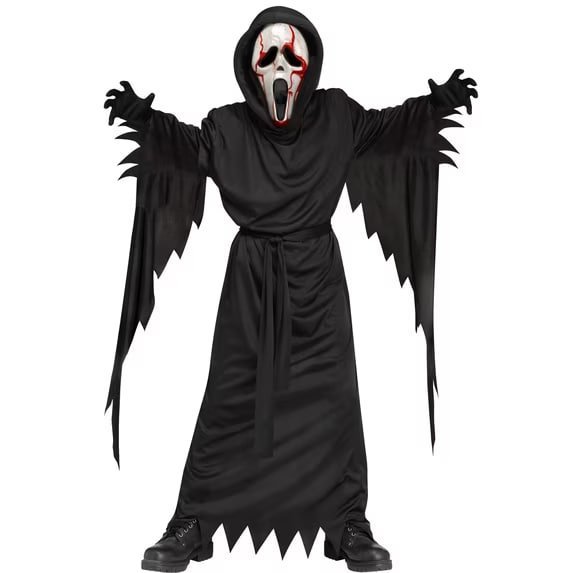 Bleeding Ghost Face Halloween Costume for Children, 5-Piece, Boys' Size L (10/12), by Fun World