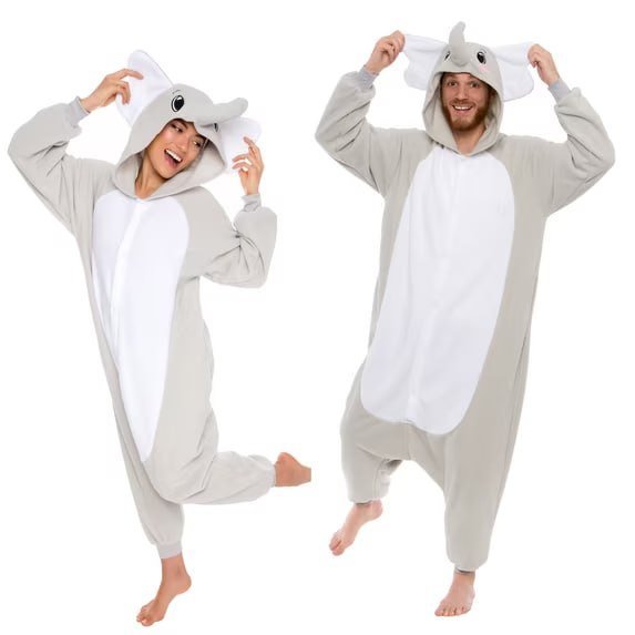 FUNZIEZ! - Giraffe Adult Unisex Novelty Union Suit Costume for Halloween - Medium