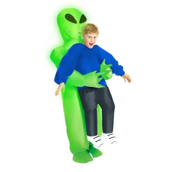 Grim Reaper Pick Me Up Inflatable Halloween Costume for Children, One Size Fit Most, by Morph Costumes