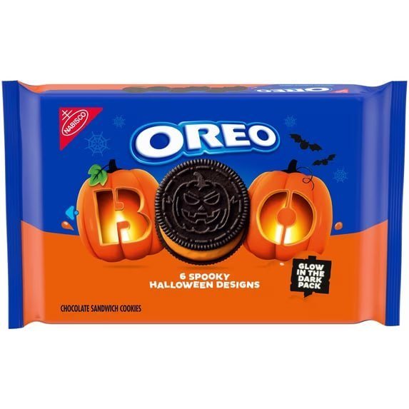 OREO Orange Creme Chocolate Sandwich Cookies, Limited Edition, Halloween Cookies, 18.71 oz