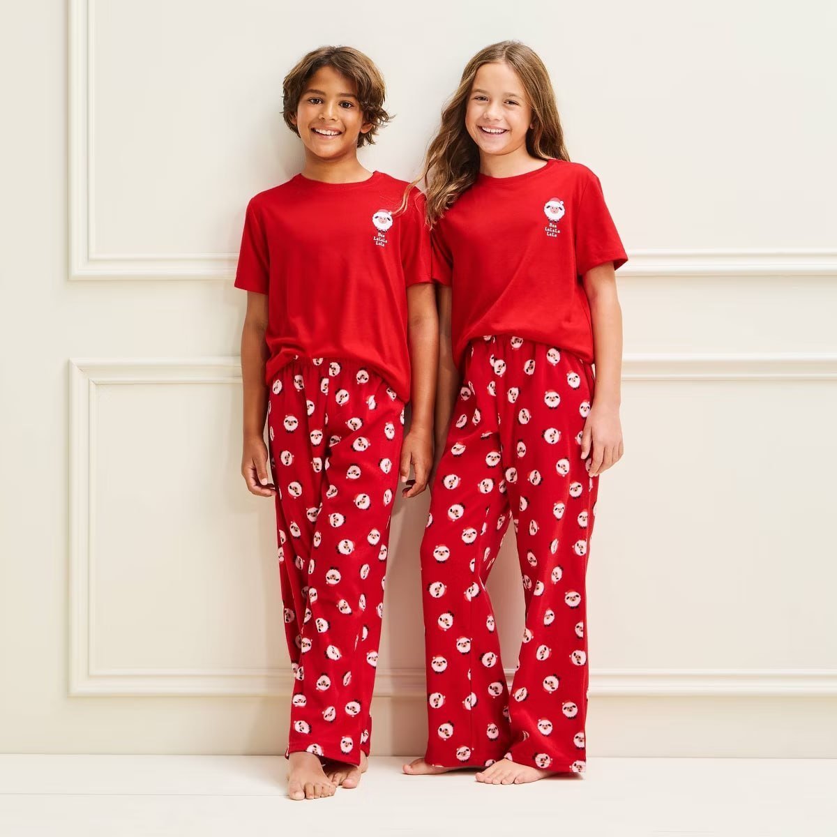 target Kids' Holiday Sheep Matching Family Pajama T-Shirt - Wondershop™ Red XS