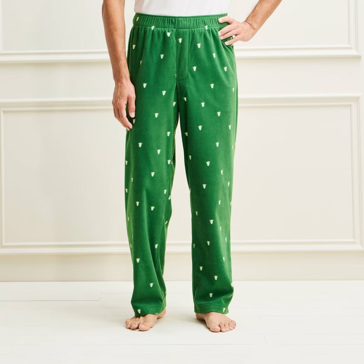 target Men's Holiday Tree Microfleece Matching Family Pajama Pants - Wondershop™ Green S