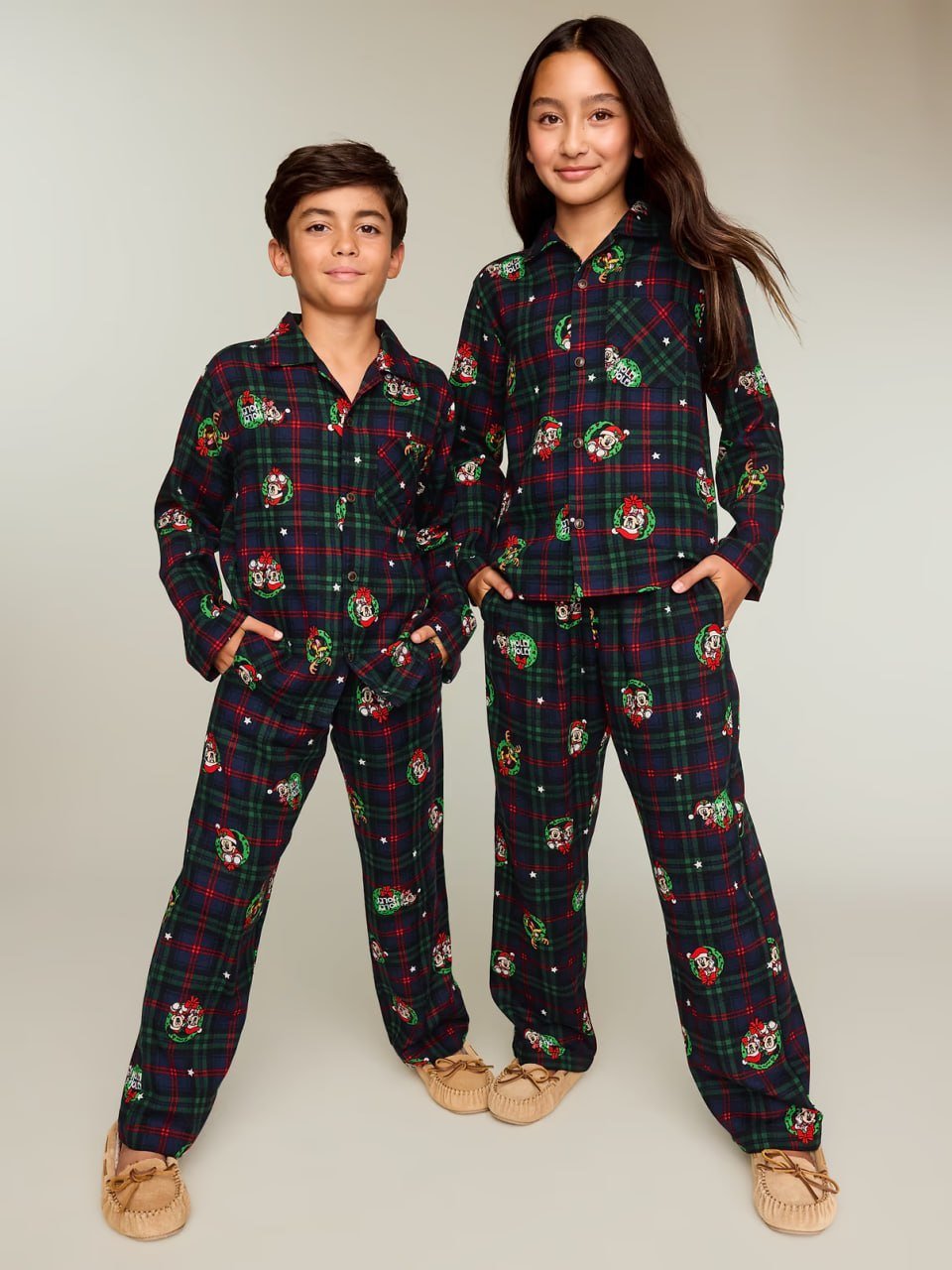 old navy Gender-Neutral Printed Flannel Pajama Pants Set for Kids