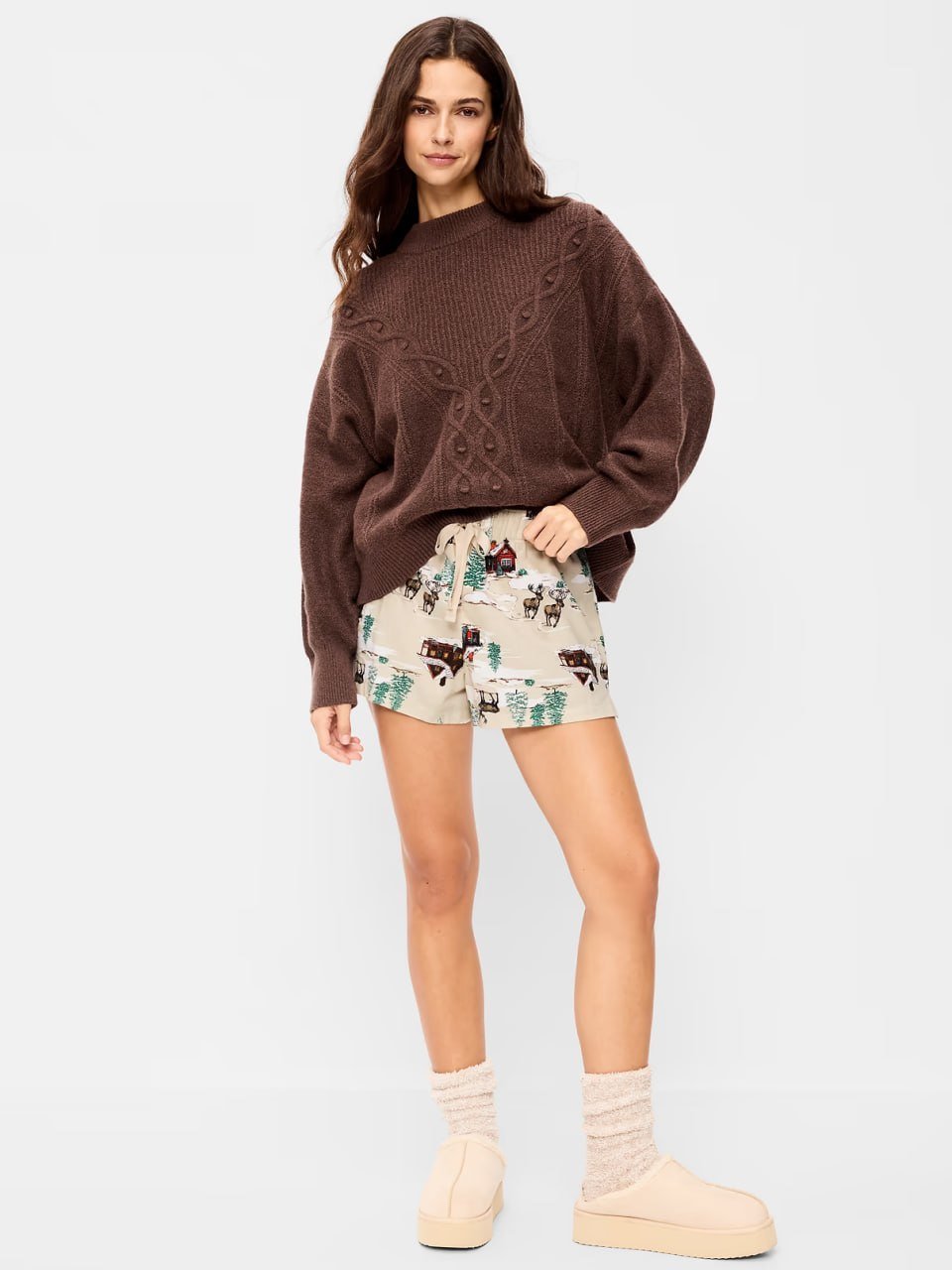 old navy Flannel Boxer Pajama Shorts for Women