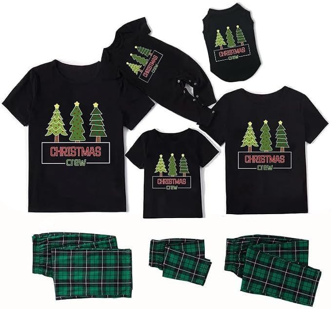 amazon TEERAPHIQUE Christmas Pajamas for Family, Couples Xmas PJS Matching Sets
