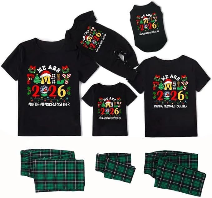 amazon TEERAPHIQUE Christmas Pajamas for Family, Couples Xmas PJS Matching Sets