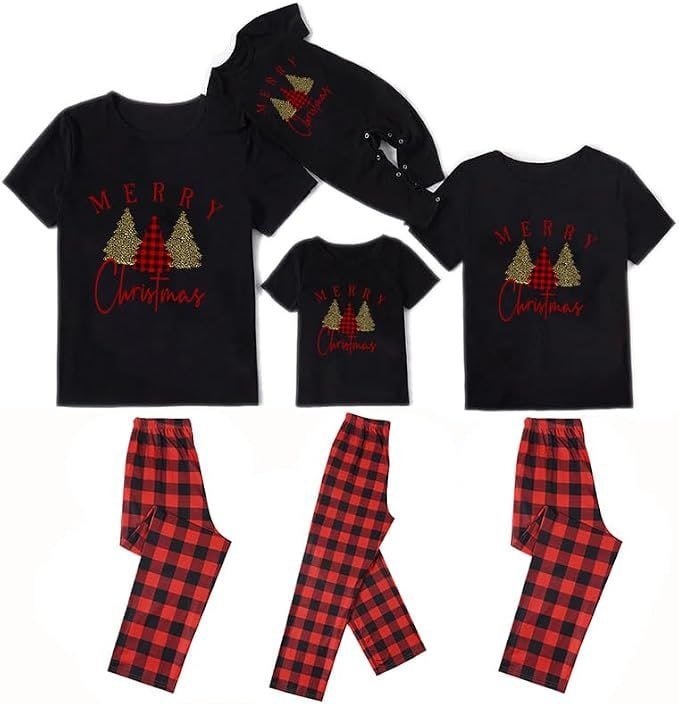 amazon TEERAPHIQUE Christmas Pajamas for Family, Couples Xmas PJS Matching Sets