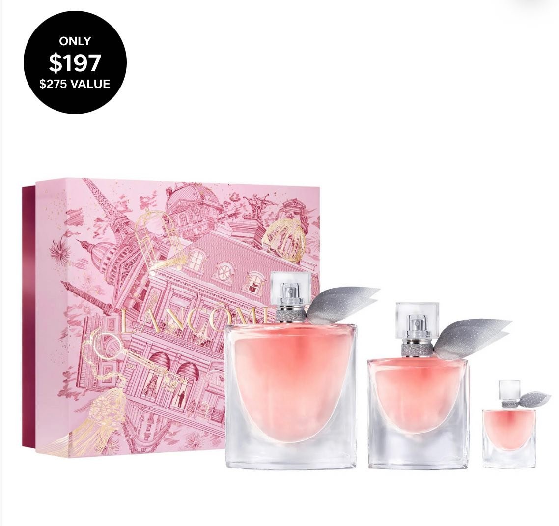 3-Piece La Vie Est Belle Eau de Parfum Spray Trio Set 3.4oz 1.0oz