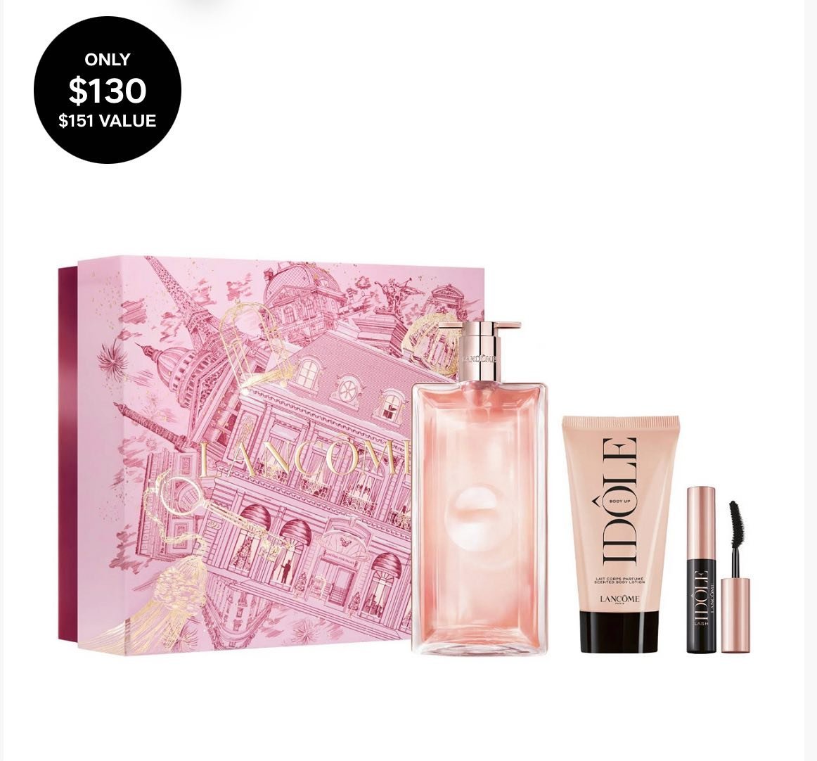 3-Piece Idôle Eau de Parfum Spray, Lotion & Mini Mascara Set perfume 1.7 oz hidratante 1.6oz