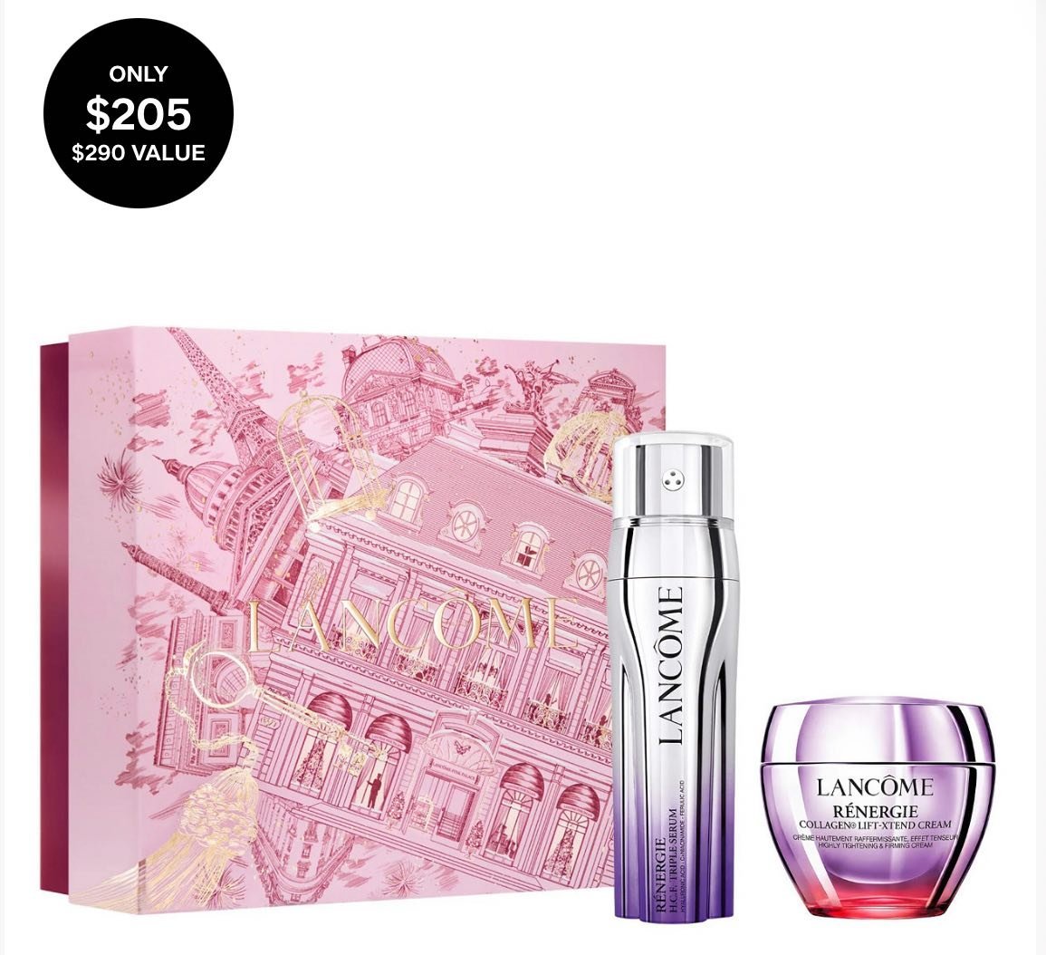 2-Piece Rénergie Collagen Cream & H.C.F. Triple Serum Set