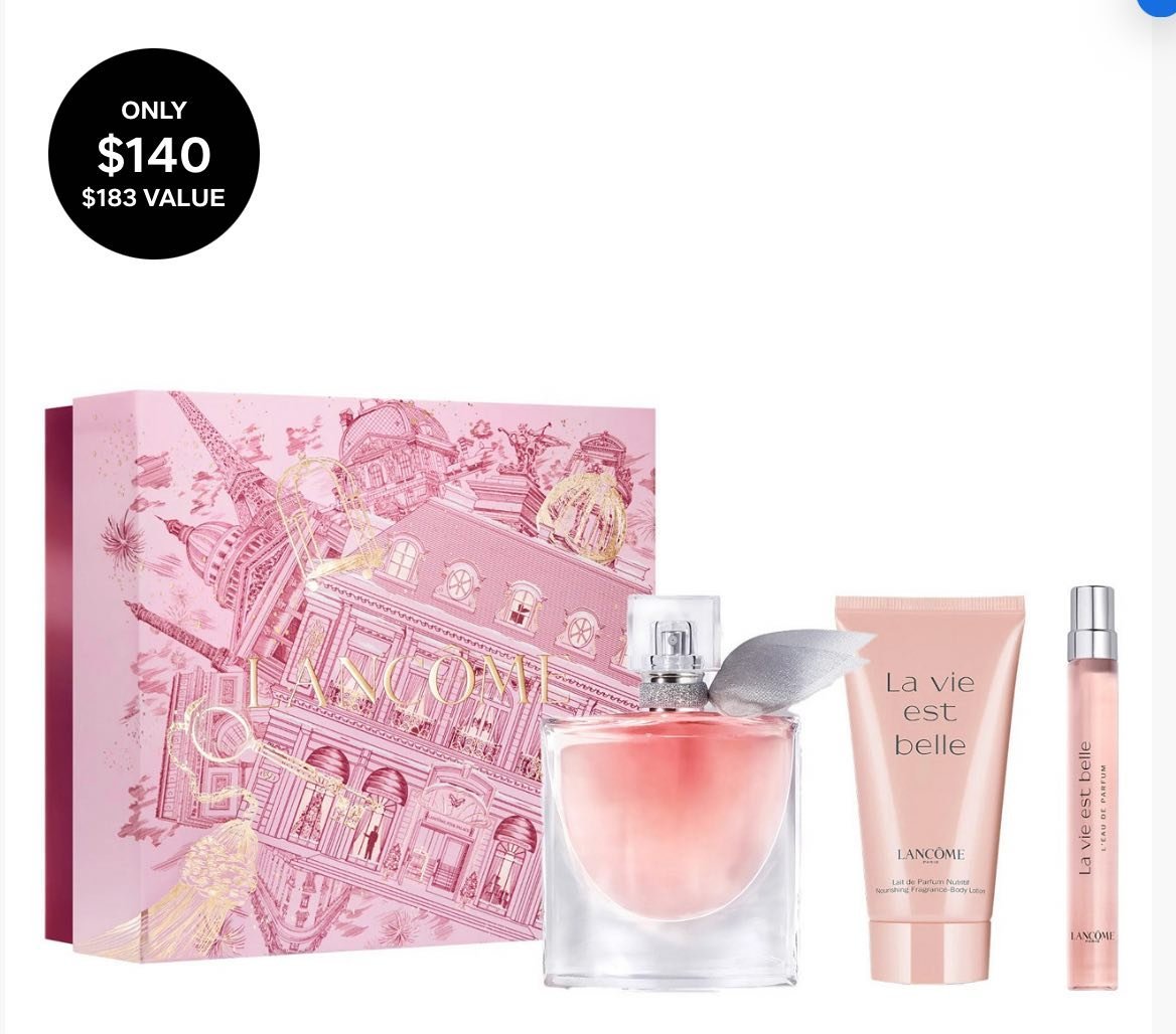 3-Piece La Vie Est Belle Perfume Spray & Body Lotion Set perfume 1.7