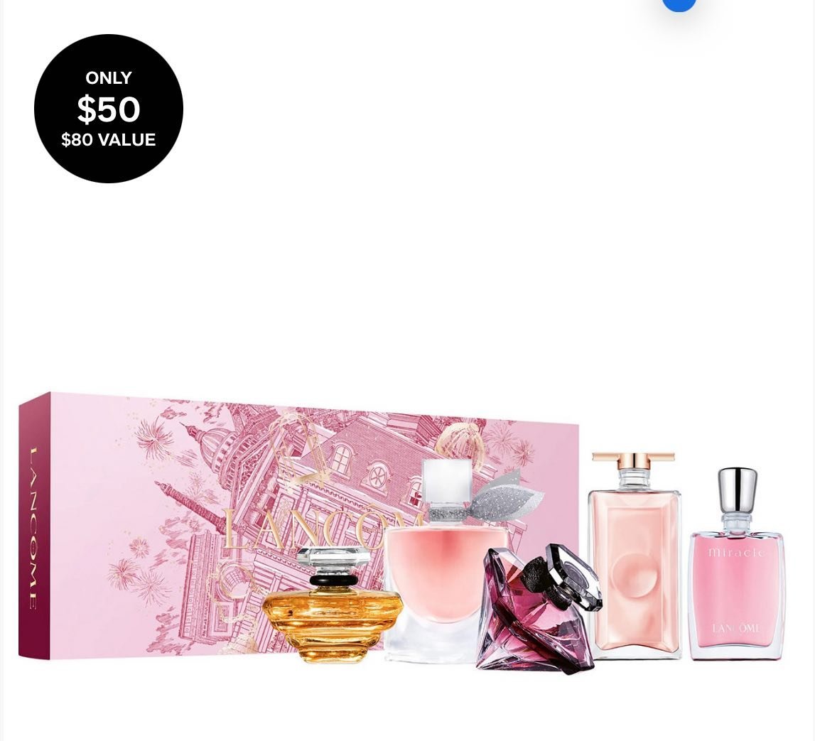 5-Piece Perfume Sampler Holiday Gift Set MINIATURAS 5ml