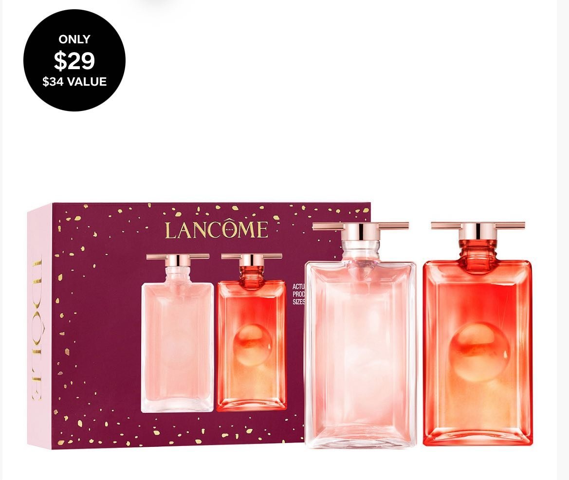 2-Piece Idôle and Peach N' Roses Parfum Spray Mini Fragrance Set 0.17oz