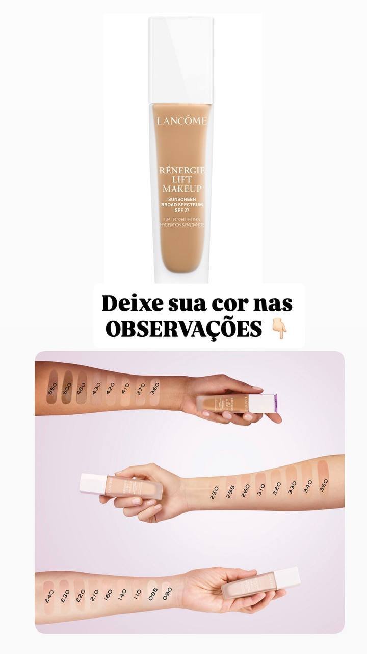 Rénergie Lift Anti-Wrinkle Lifting Foundation with SPF 27, 1 oz. DEIXE A SUA COR NAS OBSERVAÇÕES ABAIXO