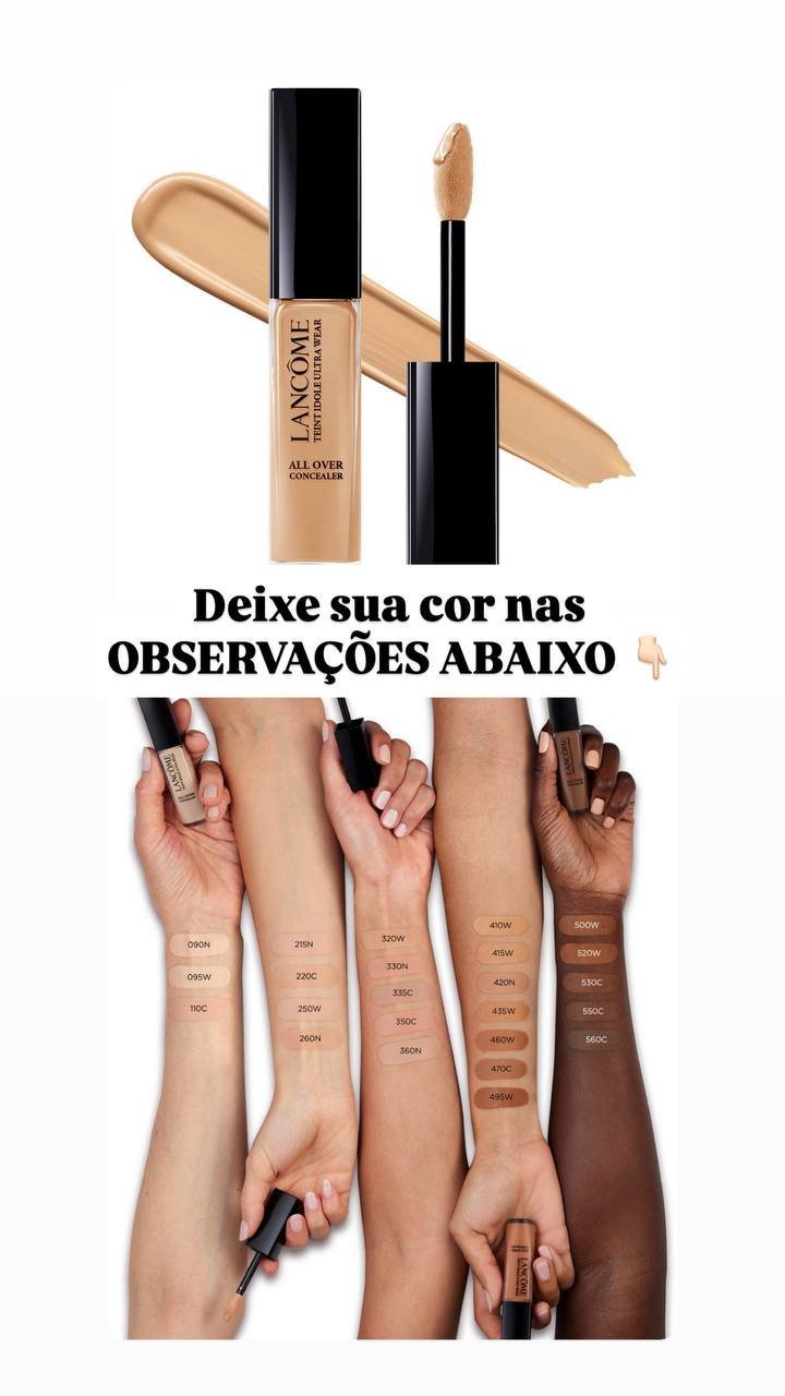 Teint Idole Ultra Wear All Over Hydrating Full Coverage Concealer DEIXE A SUA COR NAS OBSERVAÇÕES