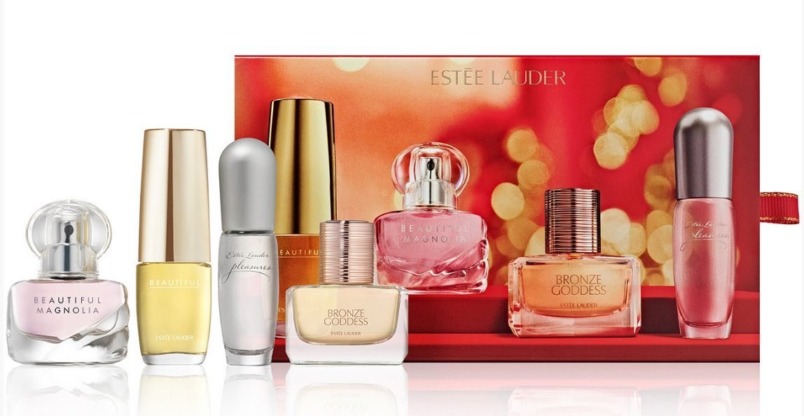 4-Piece Fragrance Treasures Mini Perfume Gift Set 5ml cada