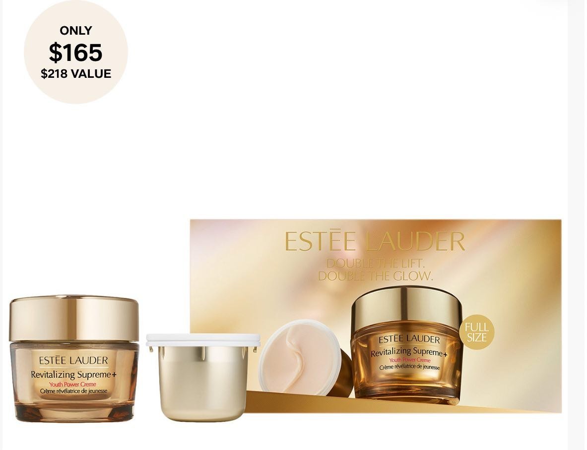 2-Piece Revitalizing Supreme + Moisturizer Refill Gift Set