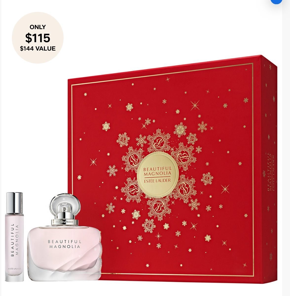2-Piece Beautiful Magnolia Eau de Parfum Spray Gift Set perfume 1.7oz