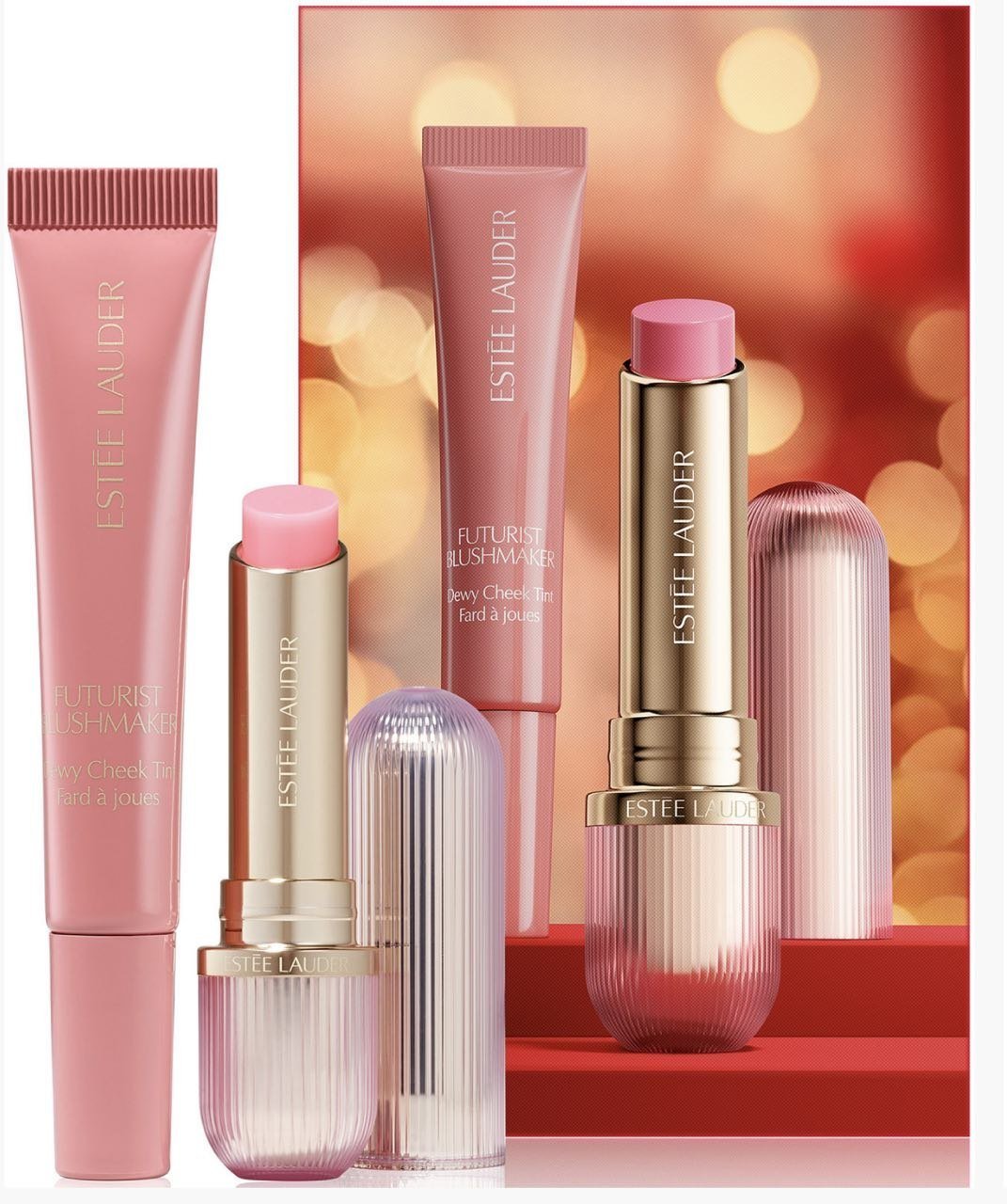 2-Piece Rosy Reception Futurist Blush & Lip Balm Makeup Gift Set