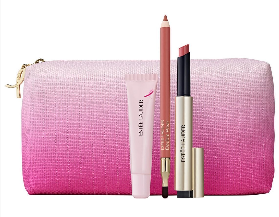 4-Piece Pink Horizon Lip Collection Pink Ribbon Makeup Gift Set