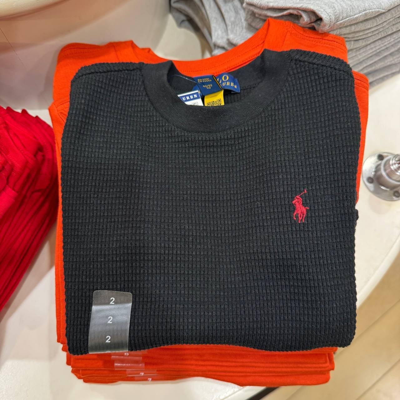 CAMISETA MALHA WAFFLE MANGA LONGA
