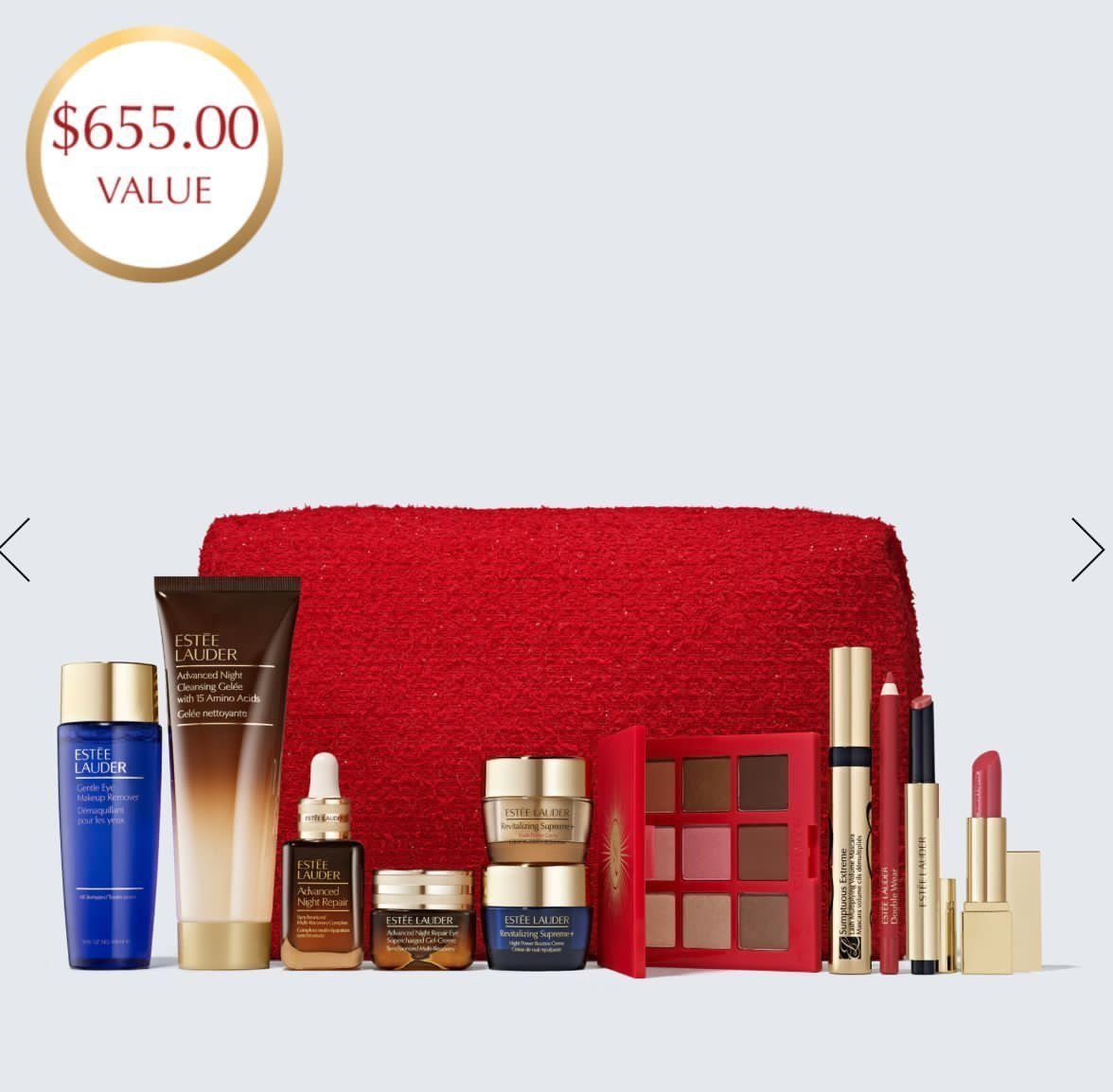 12-Piece Holiday Blockbuster
9 Full-Sizes + More Makeup Gift Set