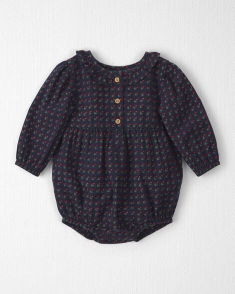 Baby Girl Organic Cotton Prairie Bubble