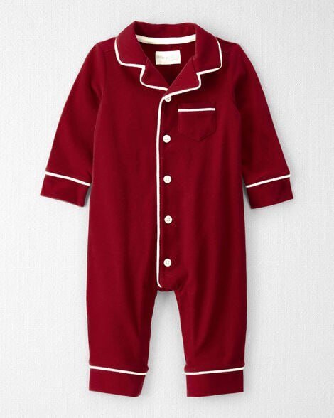 Baby Organic Cotton Coat Style Pajamas