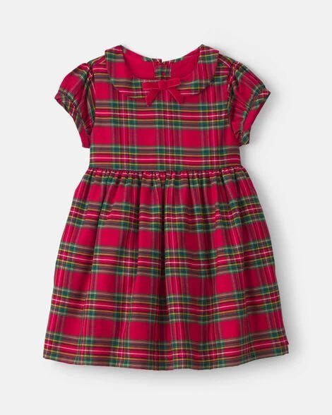 Baby Girl Metallic Crinkle Short-Sleeve Dress - Gold