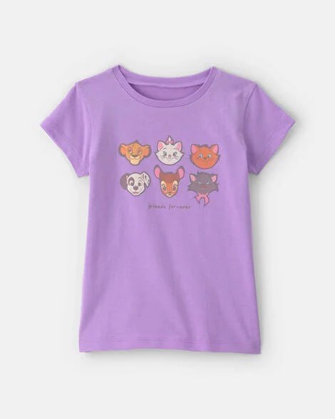 Toddler Girl Disney© Animals Graphic Tee - Purple