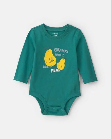 Baby 'Cousin Club' Long-Sleeve Graphic Bodysuit - Cream