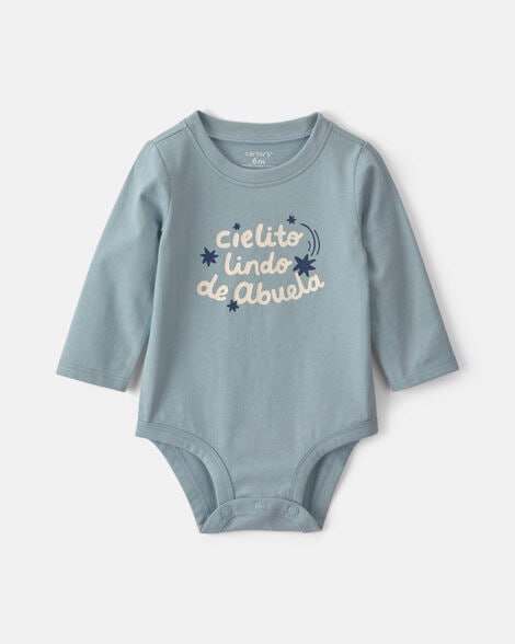 Baby 'Cousin Club' Long-Sleeve Graphic Bodysuit - Cream