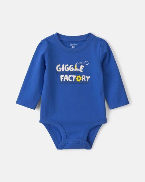 Baby 'Cousin Club' Long-Sleeve Graphic Bodysuit - Cream