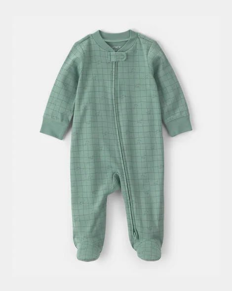 Baby Boy Dog Cotton Snap Sleep & Play Pajamas - Blue