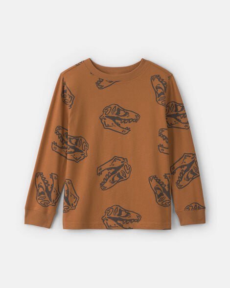 Boys Record Music Long-Sleeve Top - Grey