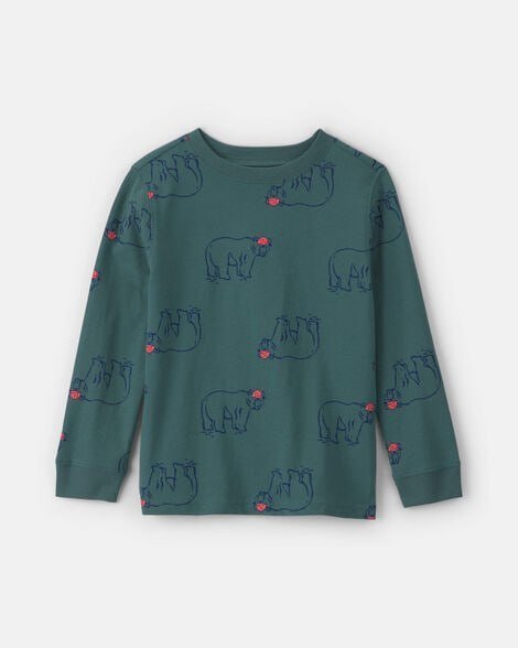 Boys Record Music Long-Sleeve Top - Grey