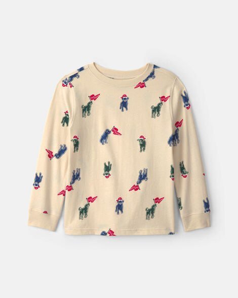 Boys Record Music Long-Sleeve Top - Grey