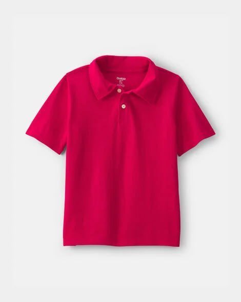 Boys Uniform Piqué Polo Shirt - Blue