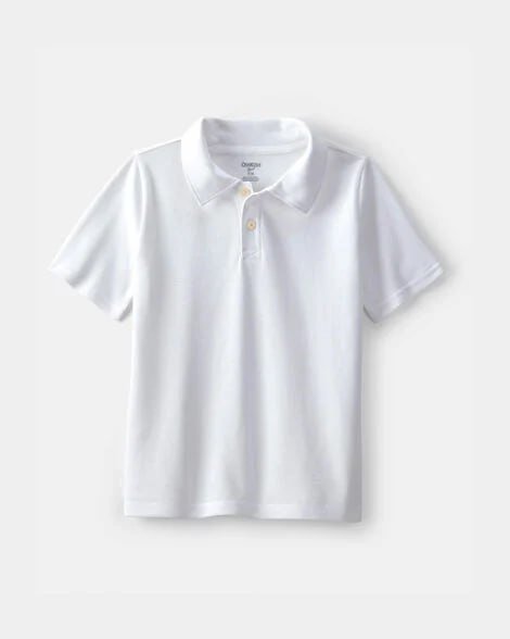 Boys Uniform Piqué Polo Shirt - Blue