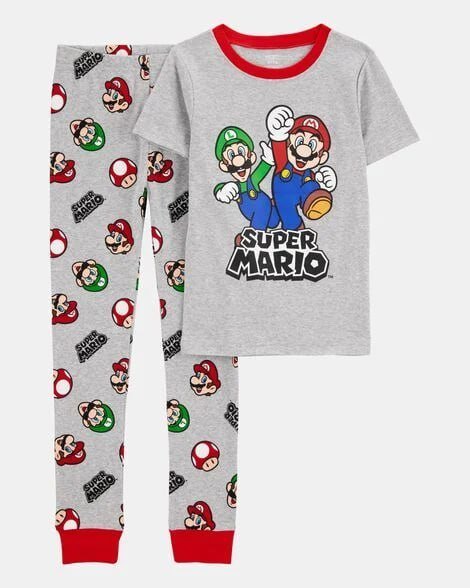 Boys Minecraft Snug Fit Cotton 2-Piece Pajamas - Blue