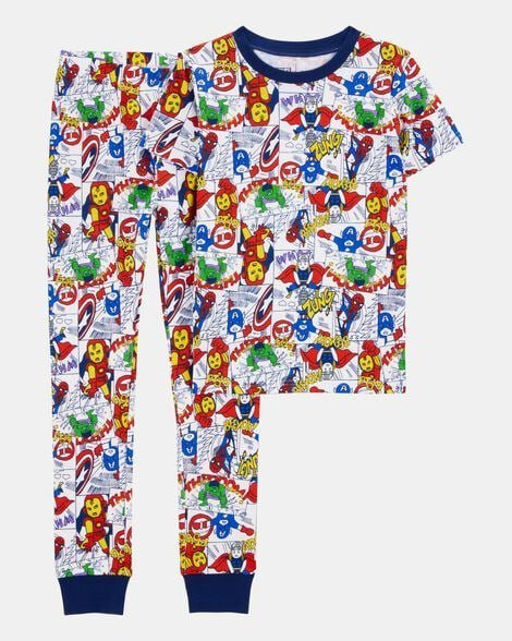 Boys Minecraft Snug Fit Cotton 2-Piece Pajamas - Blue