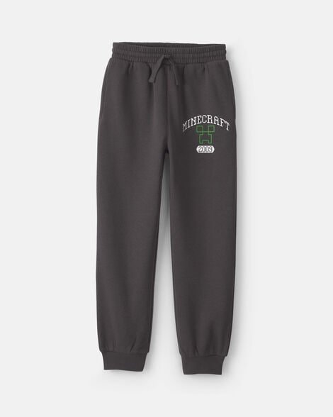 Boys Minecraft® Fleece Joggers - Black