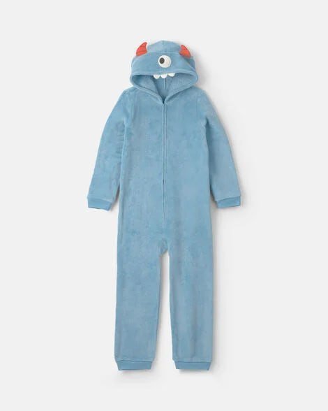 Boys 1-Piece Dinosaur Halloween Fleece Pajama Costume - Green