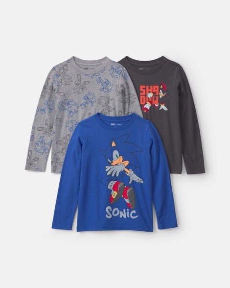 Boys 3-Pack Monster Jam Long-Sleeve Multipack Tops