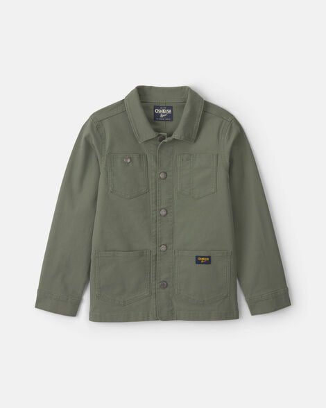 Boys Utility Jacket - Olive Green