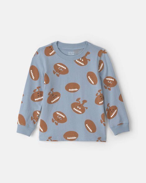 Toddler Boy Dinosaur Long-Sleeve Tee - Brown